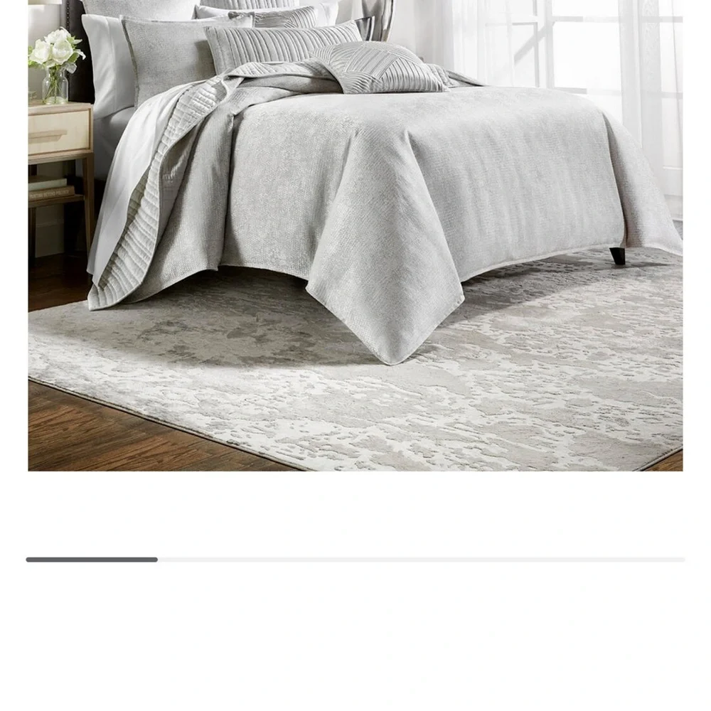 Hotel Collection Gray Comforter with Modern Geometric Design